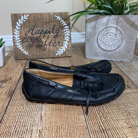 geox Respira Melbourne Black Driving Moccasins - Picture 10 of 12